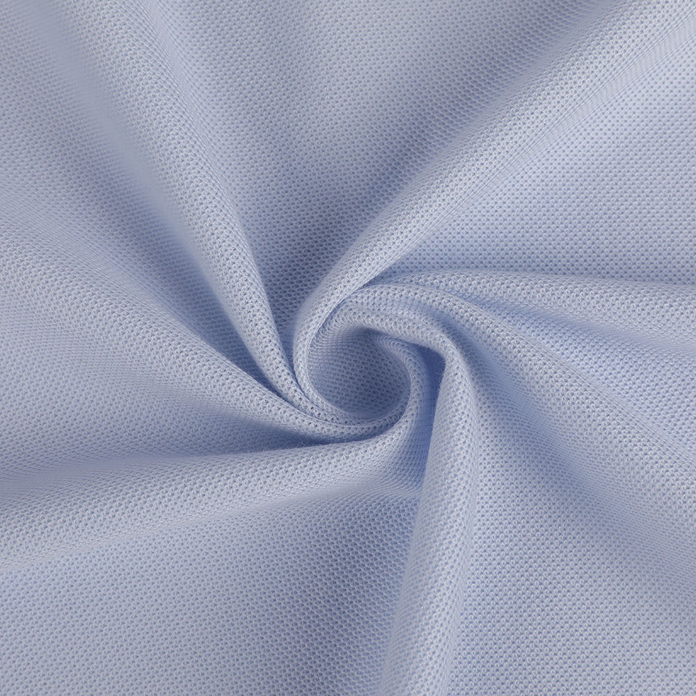 Pique Mesh Soft Island Cotton La Liquid Ammonia Ammonia Pin-Friendly Tkanina vhodná pre pólo