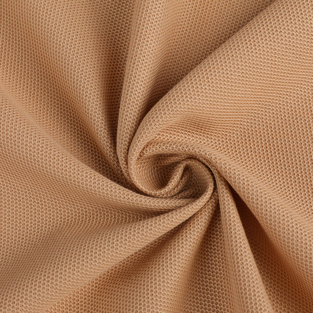 Priedušná pokožka priateľská k pokožke Supima Cotton Pique Mesh Liquid Ammonia Polo La Tkanina