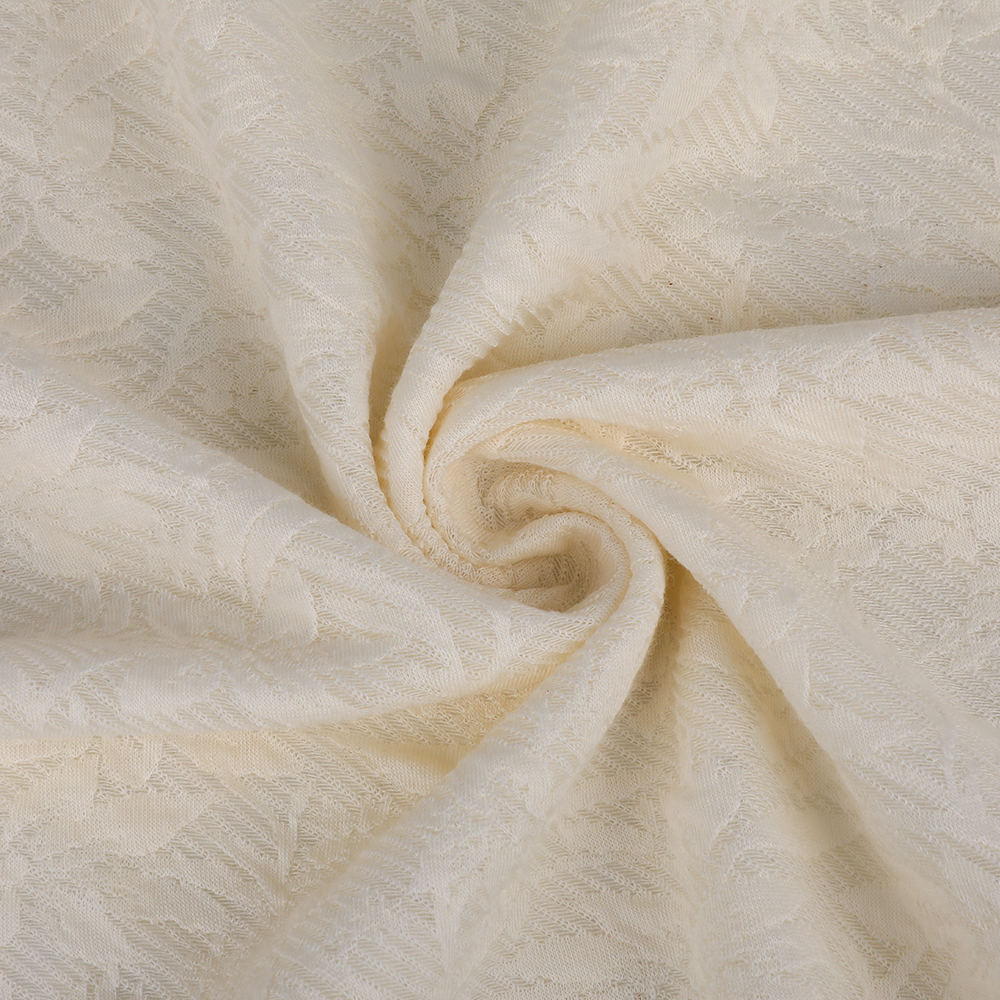Interlock Jacquard Priedušná sexy pletená pletená tkanina vhodná pre ženy