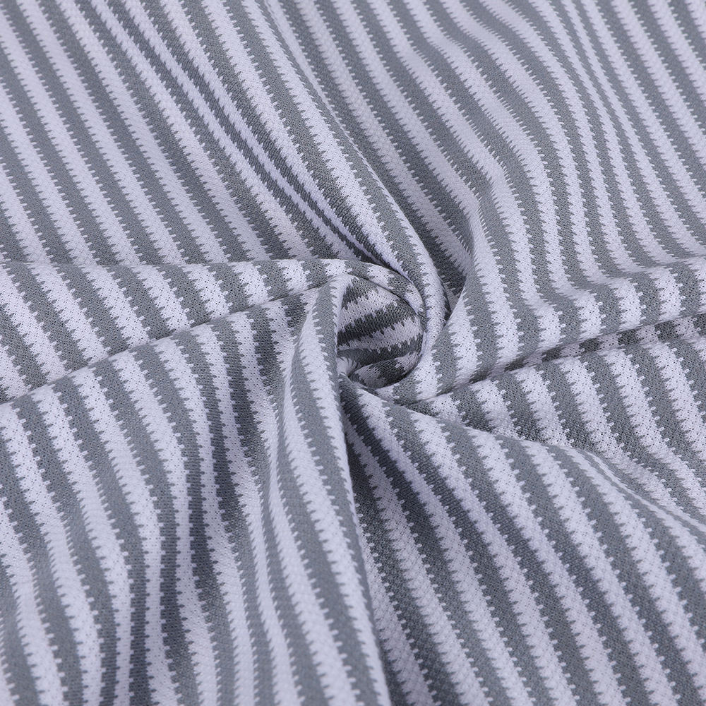 Single Jacquard Eco-Friendly La Glossy Stripe 10/90 Mulberry hodvábna bavlnená tkanina