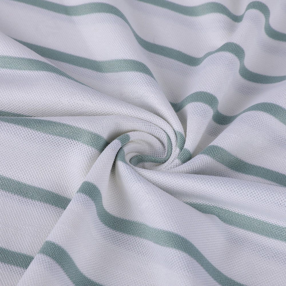 Single Jacquard Stripe pokožka priateľská k pokožke 30/70 bavlnená moruša hodvábna látka